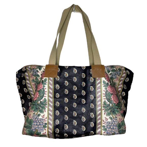 Richmark Handbags - Vintage Paisley Floral Patchwork Grandma Duffel Travel Bag